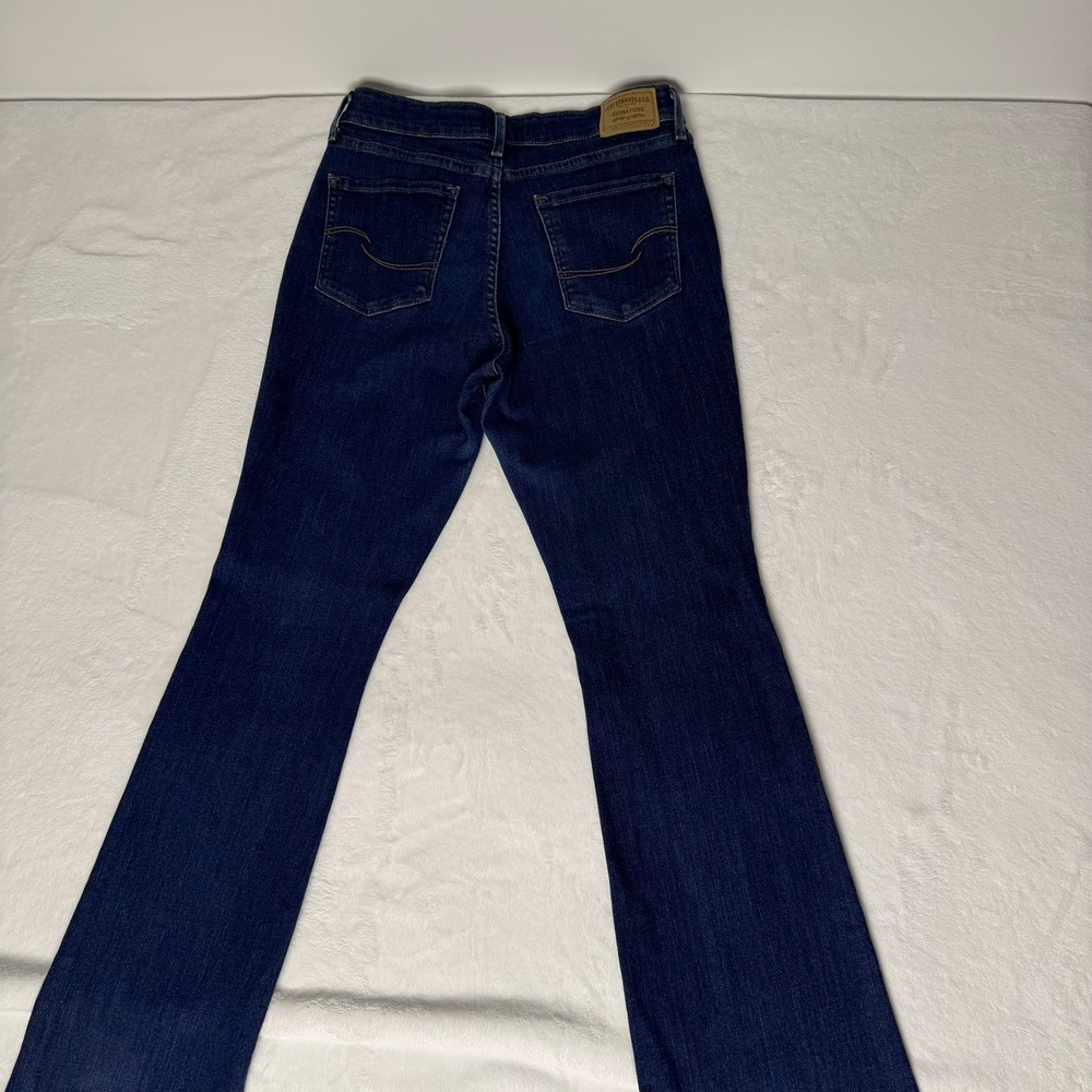 Signature by Levi Strauss Women Mid Rise Bootcut Jeans Dark Wash Size 6